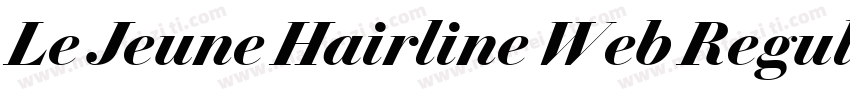 Le Jeune Hairline Web Regular Itali字体转换